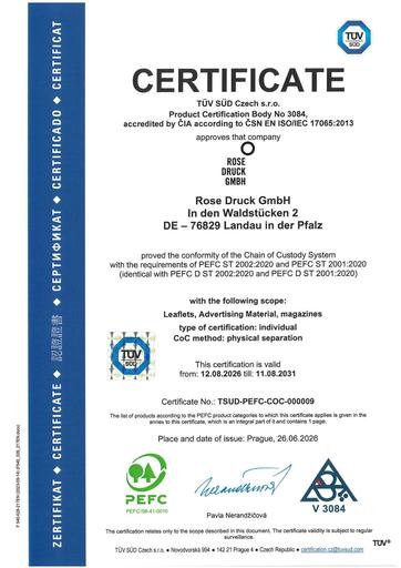 Rose Druck certificate re peat EN